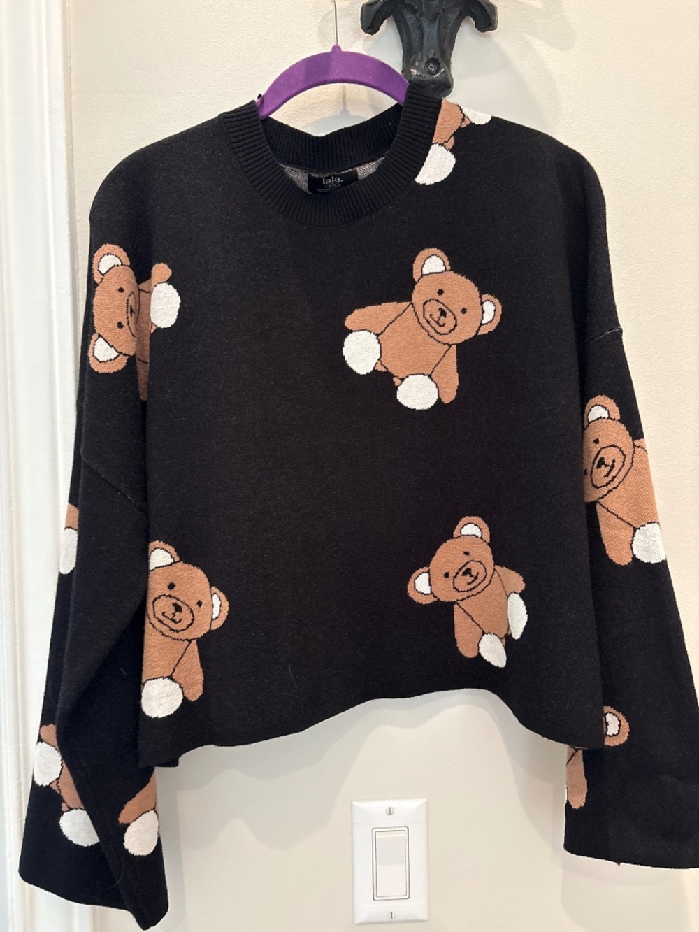 Dressed in LaLa bear sweater